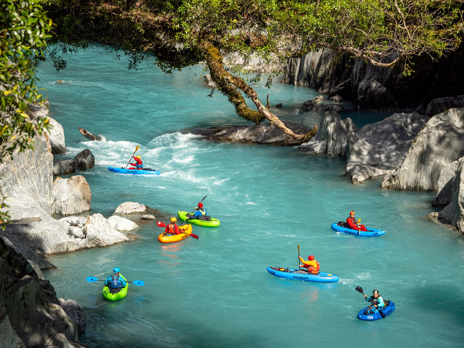 Novy Zeland packrafting