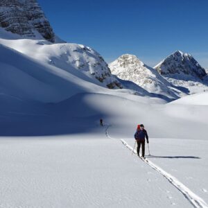 Skialp cez sedlo Bila Pec pod Kanin zima (20)