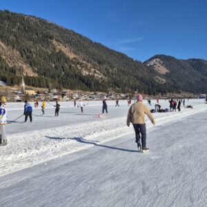 Korculovanie na Weissensee 02