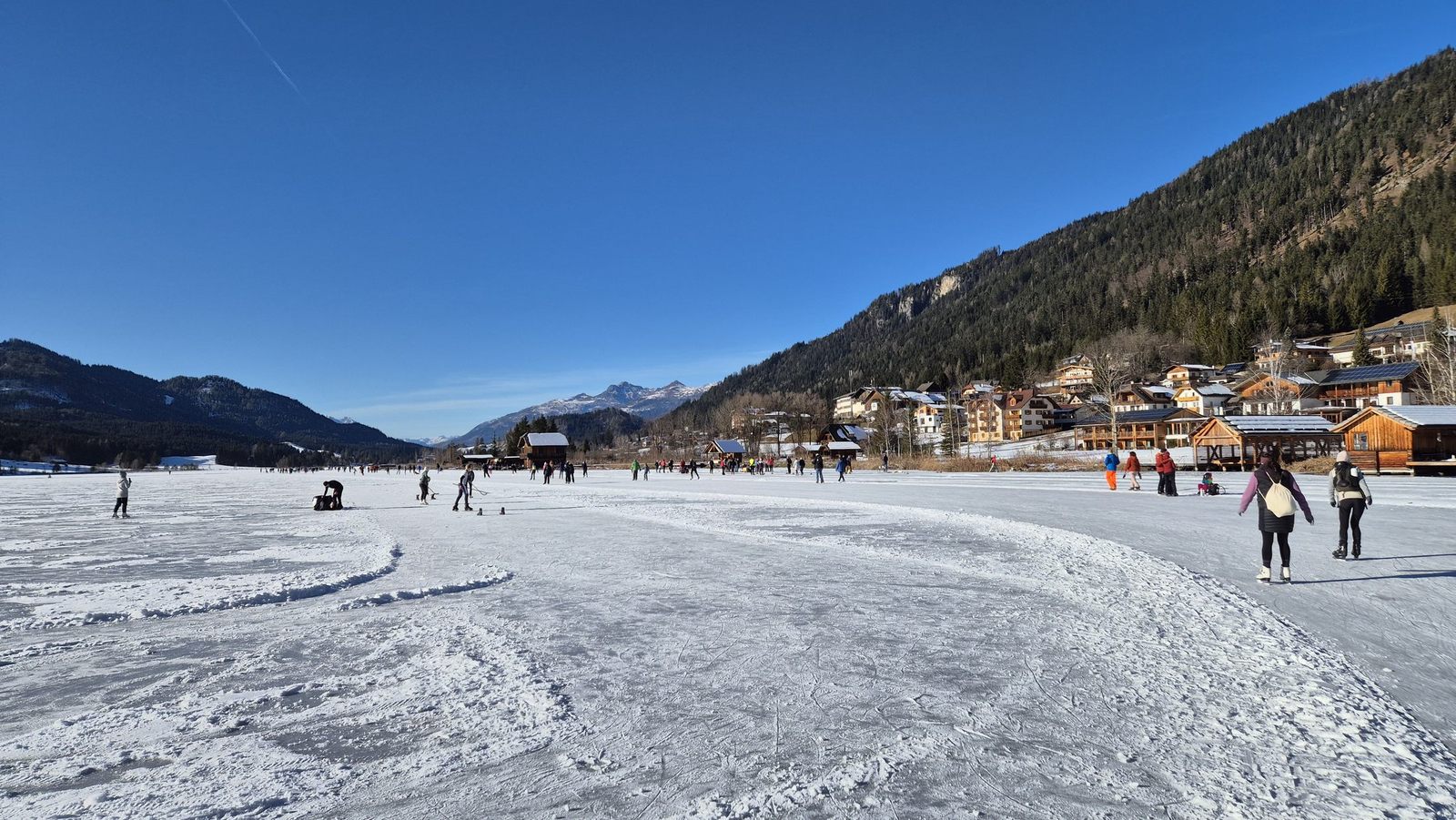 Korculovanie na Weissensee 04