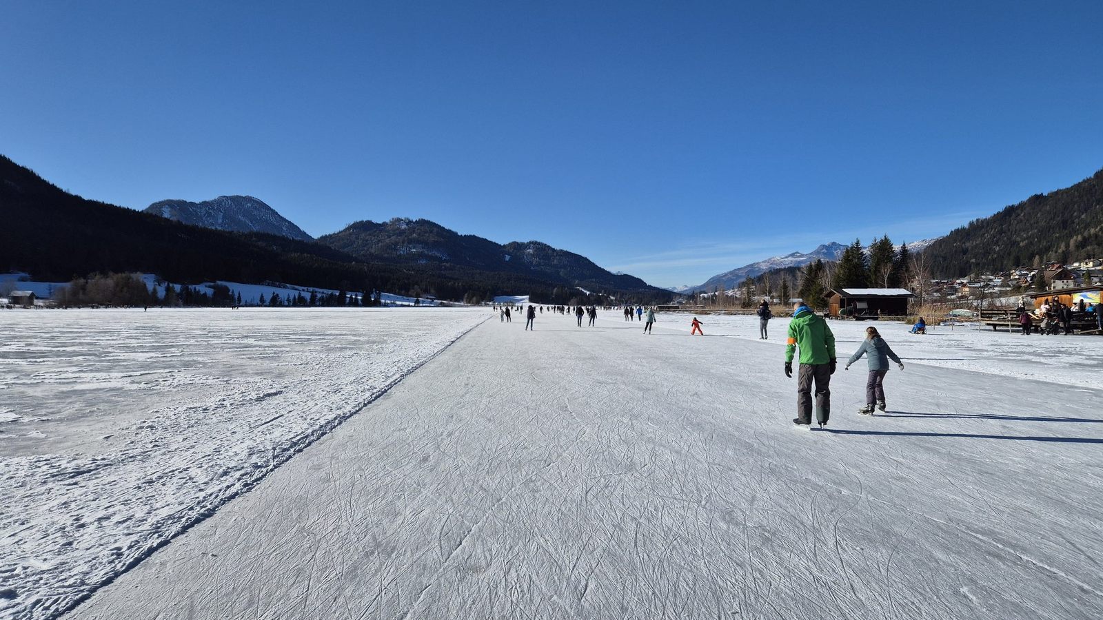 Korculovanie na Weissensee 05