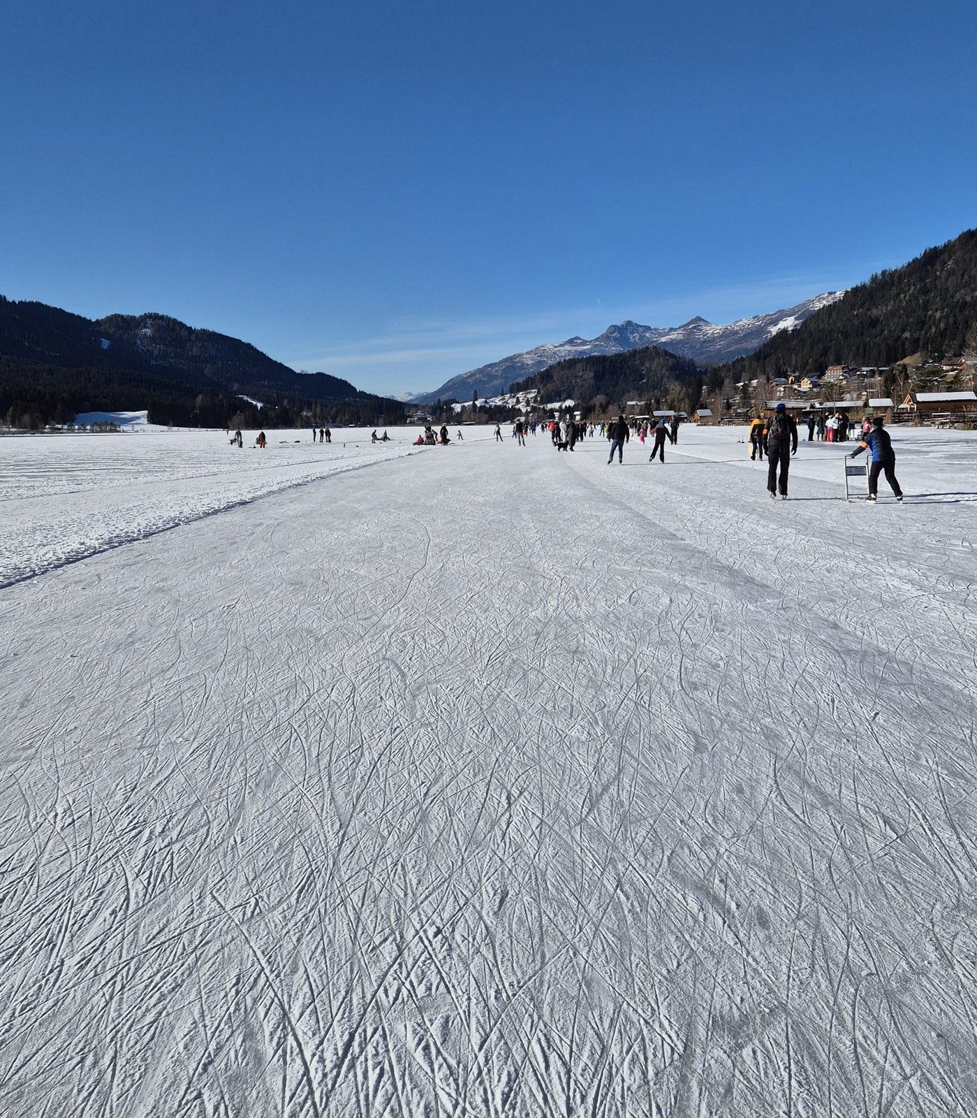 Korculovanie na Weissensee 06